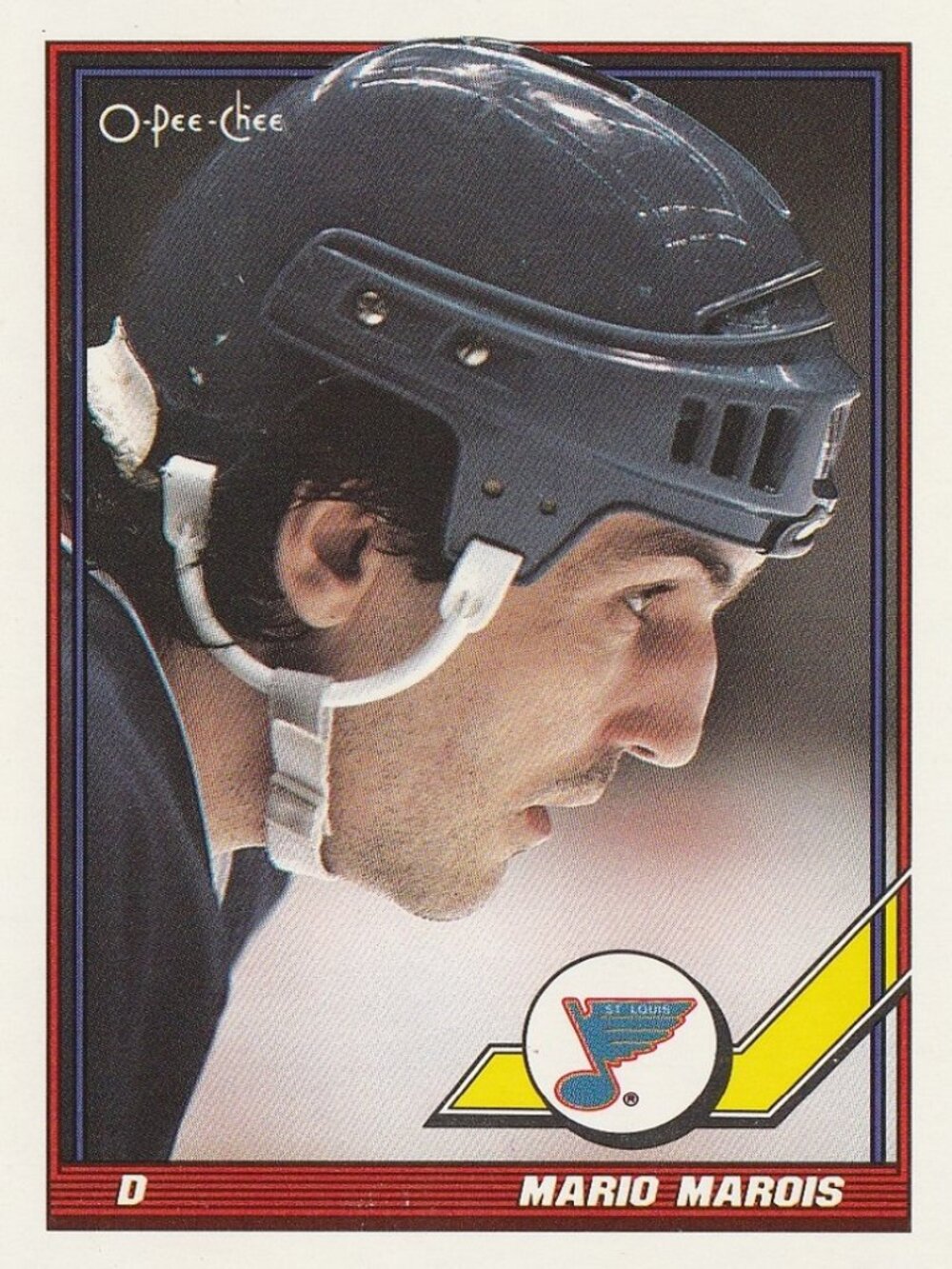 Mario Marois - 1991 O Pee Chee Hockey Card